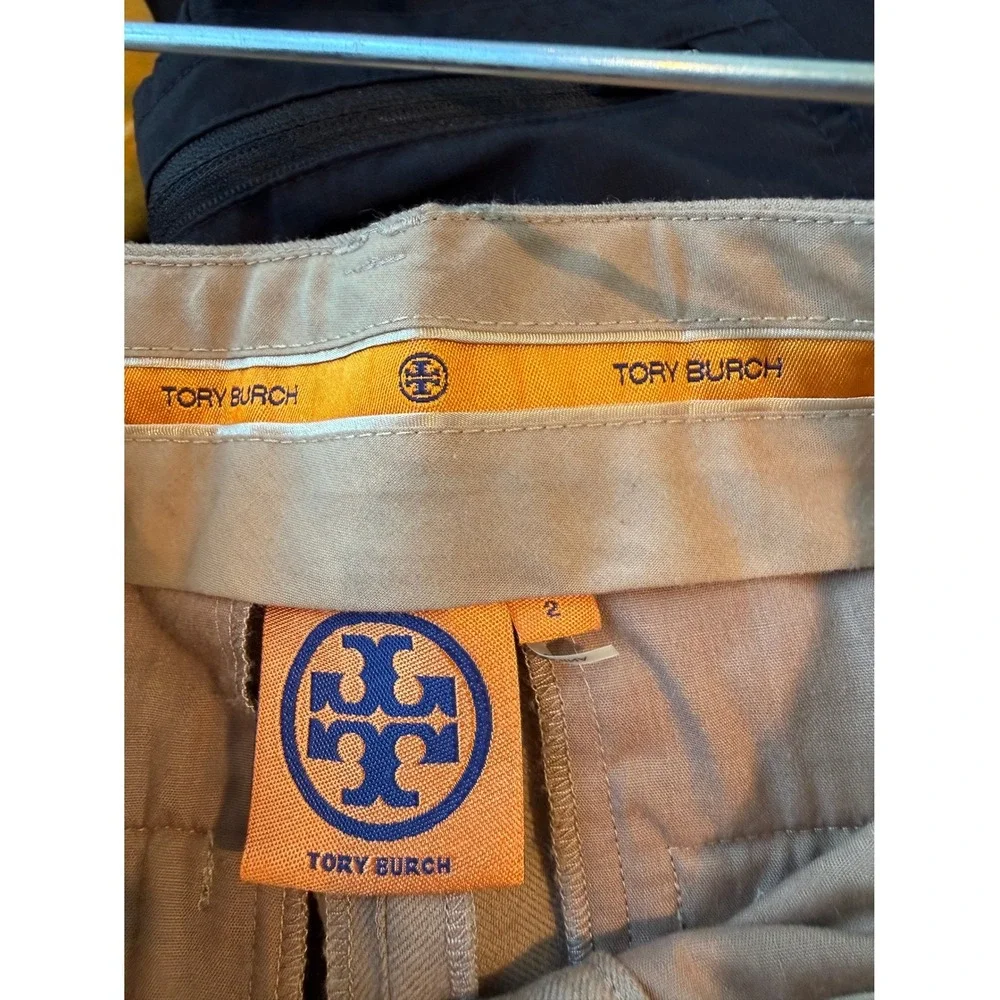 Tory Burch‎ Camel Color Wool Dress Pants Size 2 Elevated Basics Old Money